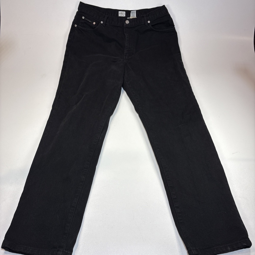 Calvin Klein Women's High Rise‎ Straight Leg Ankle Jeans Sz 12/32 Inseam